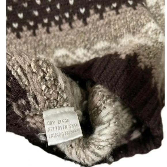 Vintage Jones New York Wool Blend Mock-neck Brown Sweater Men’s Small Runs Big - Picture 6 of 10